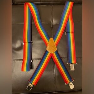 Vintage Sierra Rainbow Suspenders Mens 2 Inch Wide No. 110